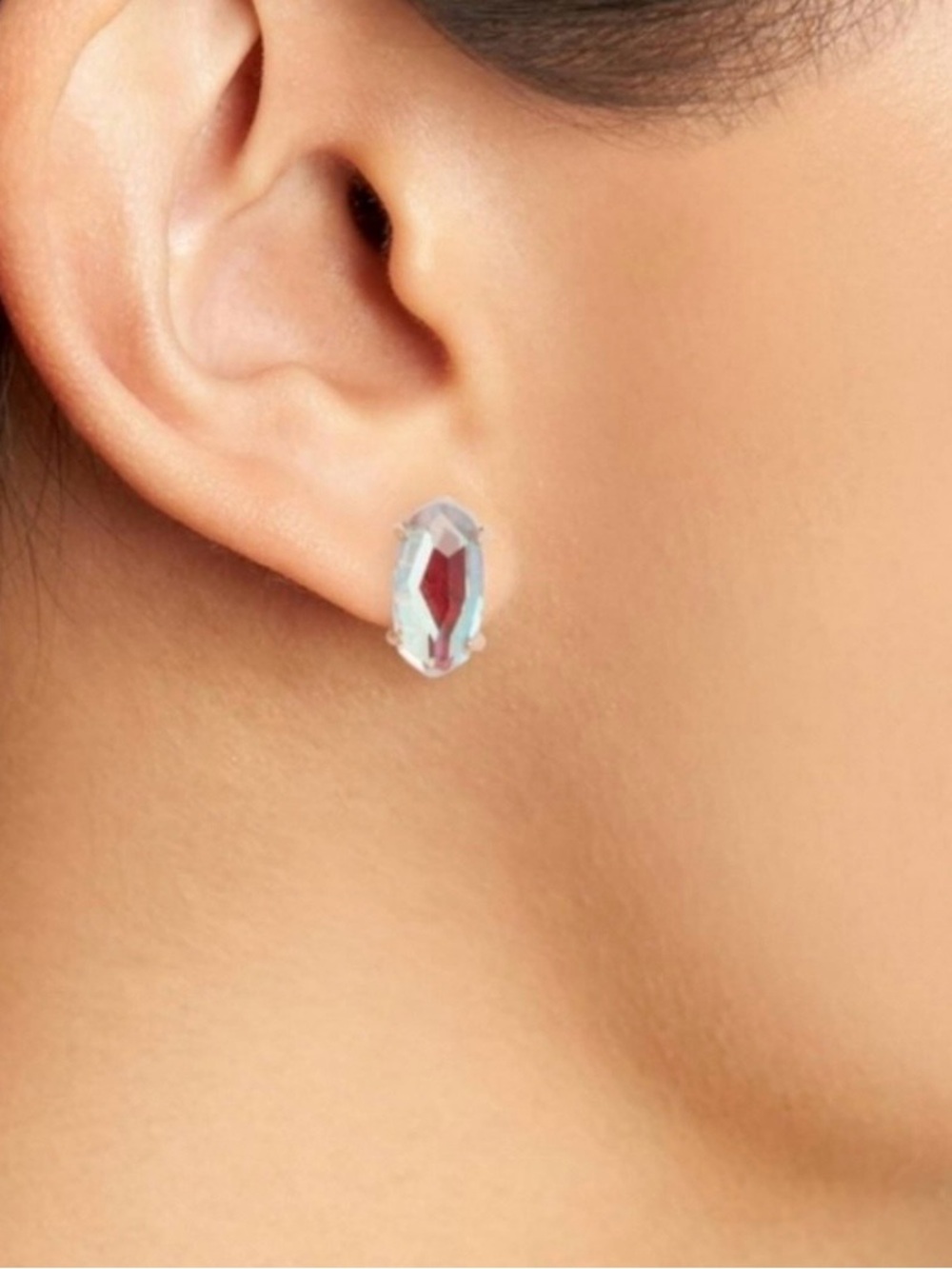 Kendra Scott Betty Dichroic Rose gold stud earrings